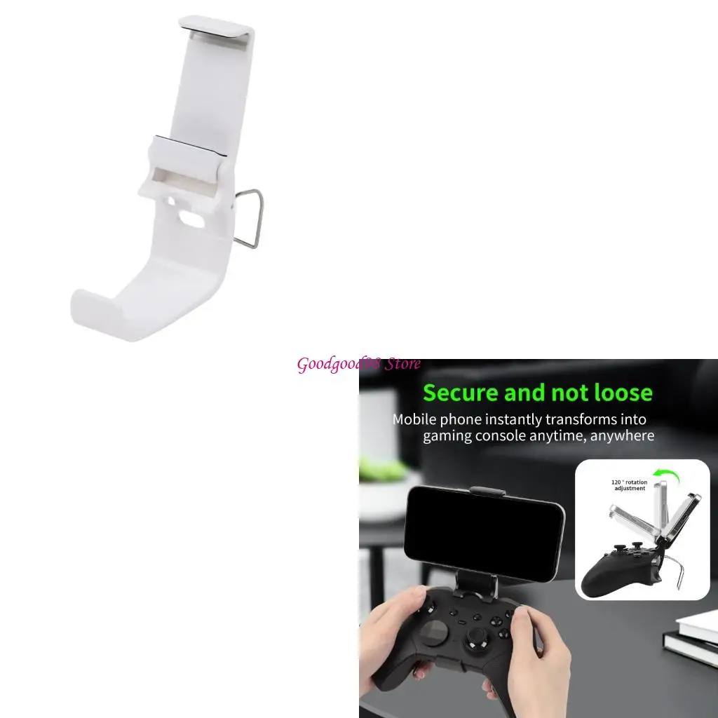 

Universal Phone Mount for XB Elited 2 Controller Flexible Adjustable Viewing Secure Clamp High Durability ABS W8EC