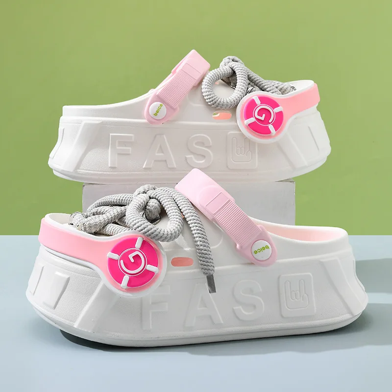 Innovate Flat Platform Sandals Waterproof Slippers Women  Summer Outdoor Slides Soft Sole Garden Shoes Thick Bottom Clogs