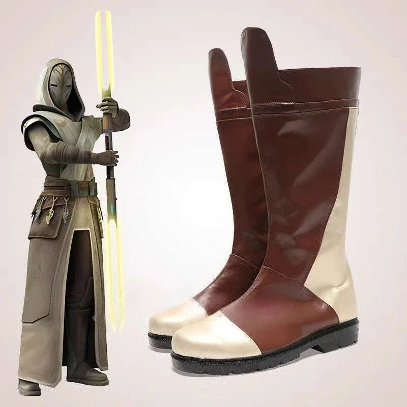 

Аниме игра Jedi Temple Guard на заказ обувь для косплея ботинки аксессуары для костюмов на Хэллоуин реквизит