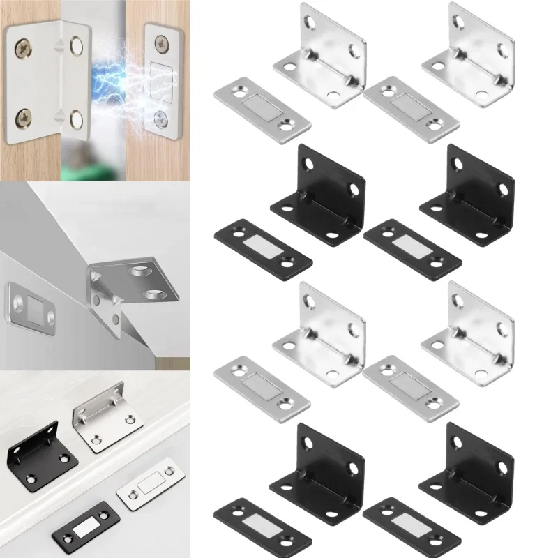 

Magnetic Cabinet Catches Door Closer Invisible Magnet Door Suction Ultra-thin Strong Cabinet Furniture Doors Catches Latch