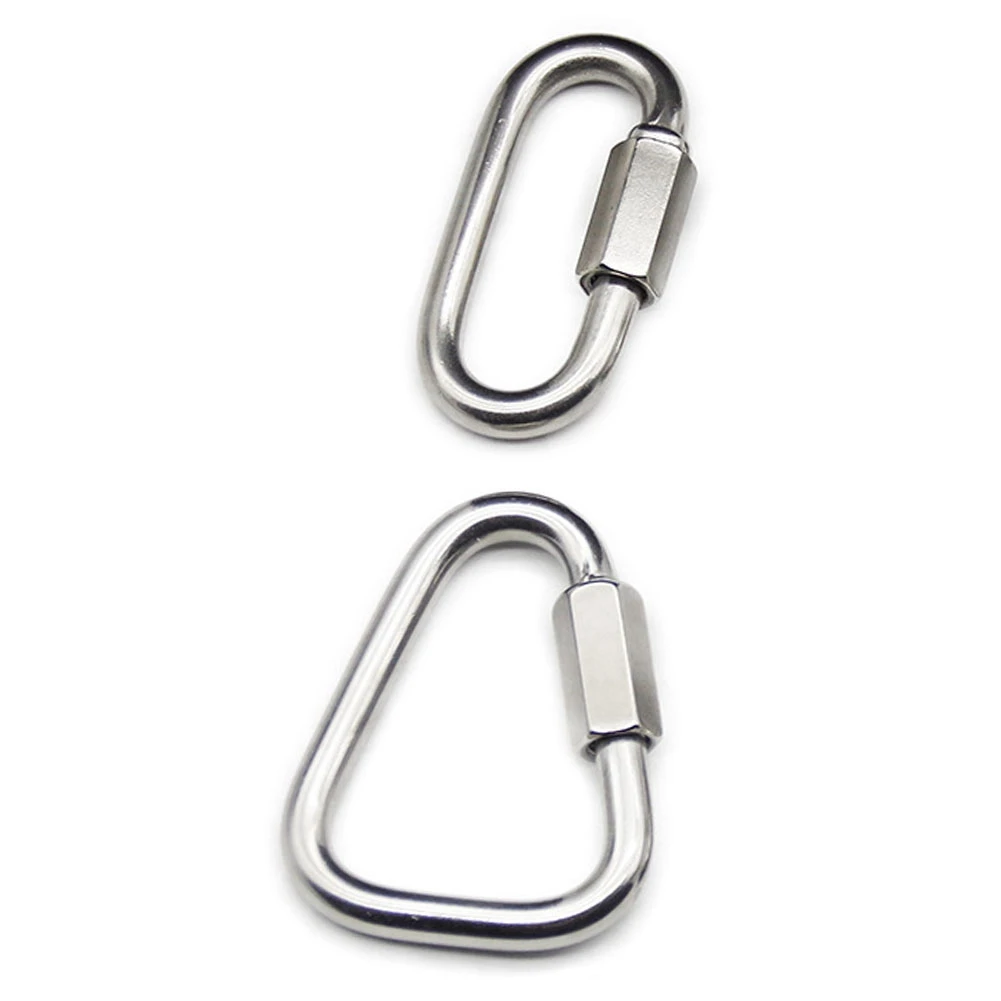 2PCS Chain Links, 304 Stainless Steel Screw Chain Quick Links for Hammock Hanging, Hiking, Hiking 2200 LBS Capacity