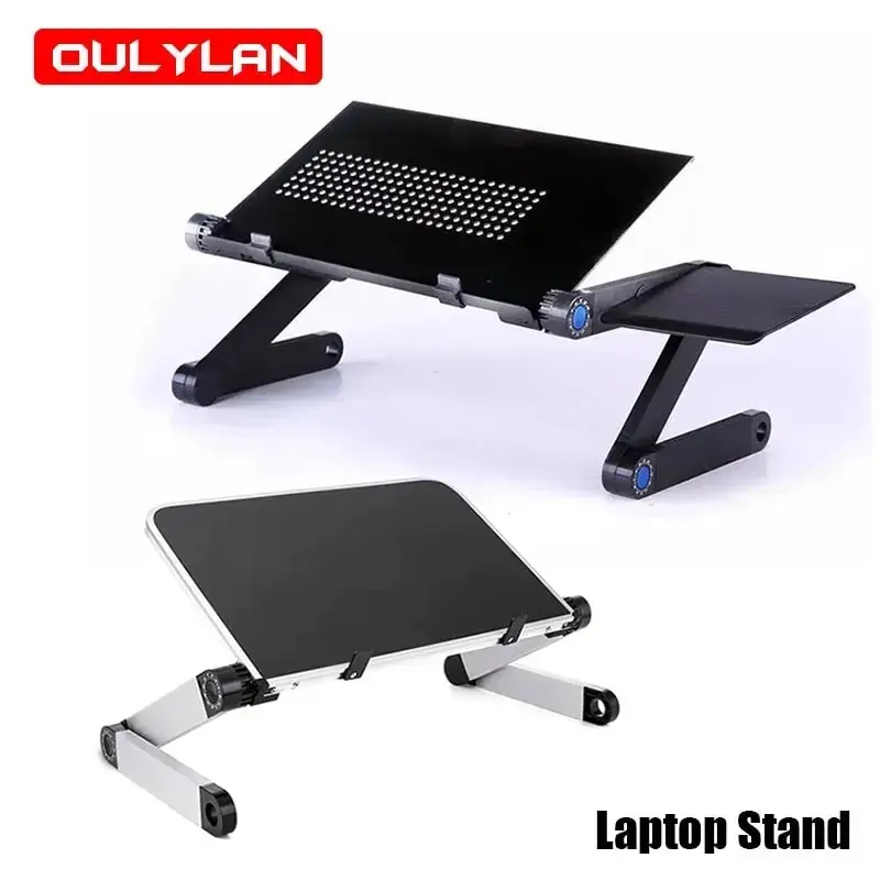 OULYLAN-Suporte ajustável dobrável para laptop, mesa multifuncional para notebook, mesa de computador para sofá, TV, cama, PC, portátil, em pé