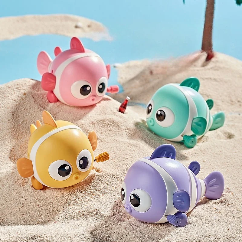 

6pcs New-cartoon Swinging Fish Wind-up Toy Funny Wobbling Kids Toya Desktop Fidget Companion Collectible Toddler Kids Toys Gift