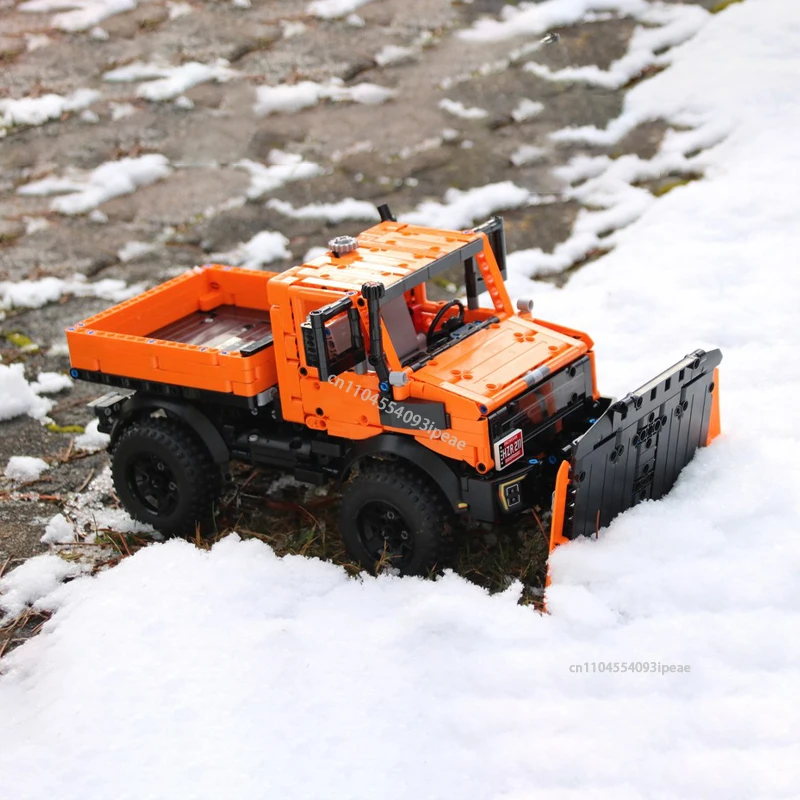 

НОВЫЙ технический Unimog U1400 Snowplow Truck, строительные блоки, модель DIY 42126 F-150, сборка автомобиля, кирпичная игрушка, детский подарок на день рождения, 264 шт.