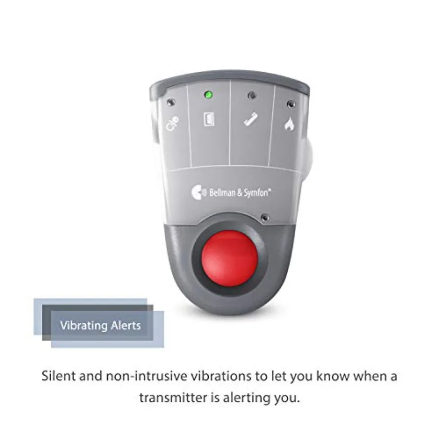 Wireless Baby Cry Monitor with Pager Receiver Smart Home Safety Alert System for Deaf and Hard of Hearing Baby Audio Alarm with
