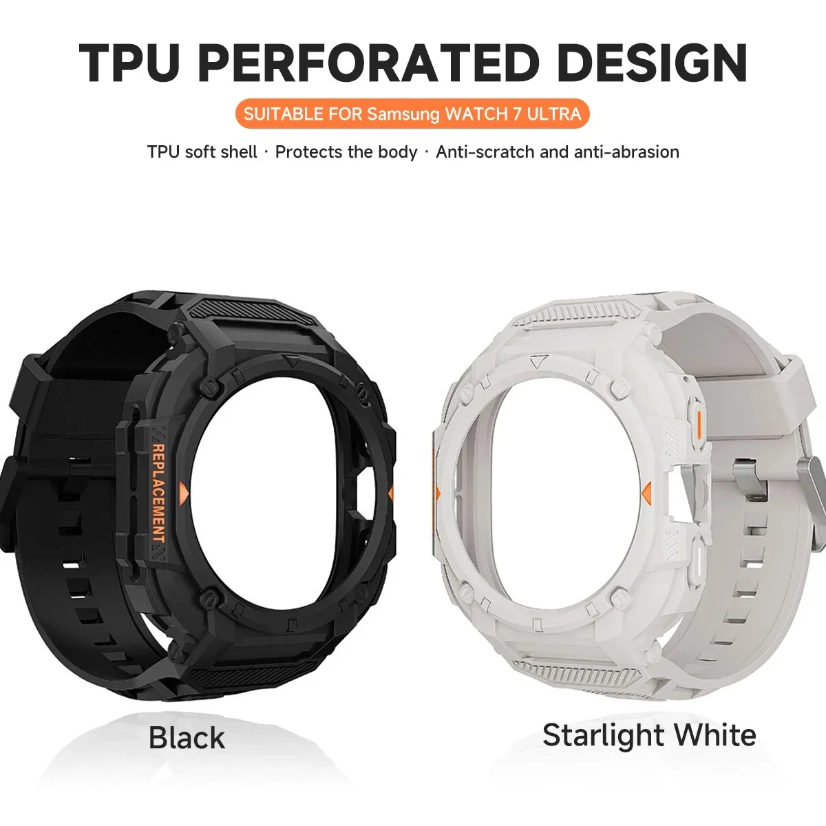 حافظة + حزام لساعة سامسونج جالاكسي الترا 47 ملم 2025 حزام سيليكون حامي غطاء إطاري لهاتف سامسونج جالاكسي 7 الترا باند كوريا