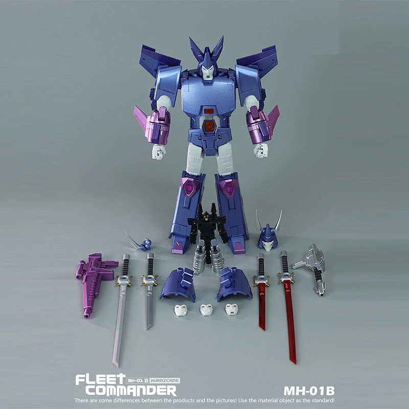 Speciale aanbiedingMHZ Transformation Cyclonus MH-01 MH01 MH-01B Hurricane KO FT-29 G1-serie 3rd Party Alloy Action Figure Robot Gift