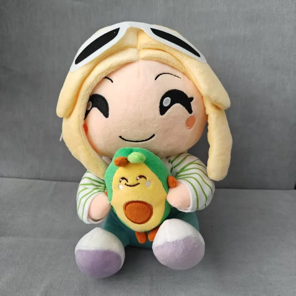 

Новинка 2023 года, 24 см, в наличии, плюшевая кукла авокадо Playz, аниме, мягкие милые детские игрушки, подарки на день рождения