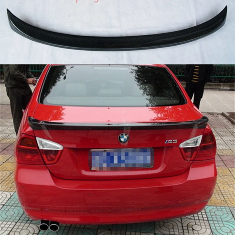 For BMW 3 Series 325i 330i 335i E90 2005--2012 Year Sedan Accessories Ac Style Car Rear Wing Carbon Fiber Spoiler