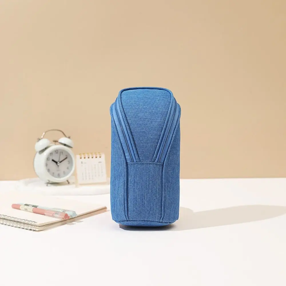 علامة الحقيبة الدائمة حامل القلم الرصاص سعة كبيرة انغلق حقيبة القلم متعددة الوظائف دائم القرطاسية التخزين المنظم الكبار