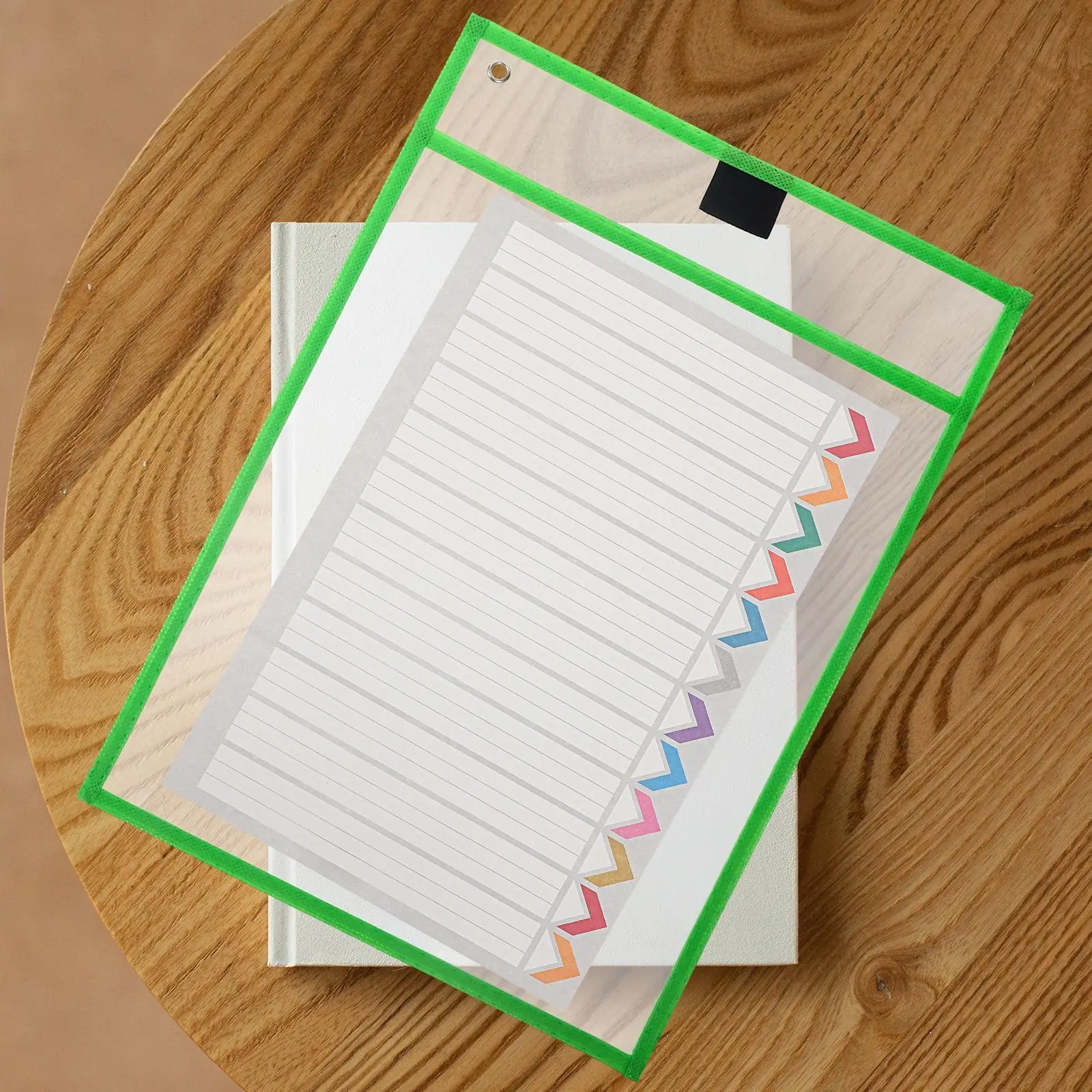 

6 Pcs Erase Bag Clear File Protector Sheet Binder Sheet Protector For Binder Documents School Office Supplies