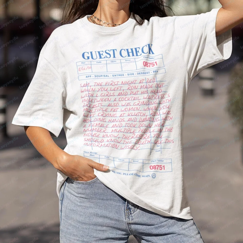 Jersey Shore Letter To Sammi Unisex T-shirt Oversized T Shirt Women Clothing Tops Funny Outdoors High Quality Cotton Short-sleev