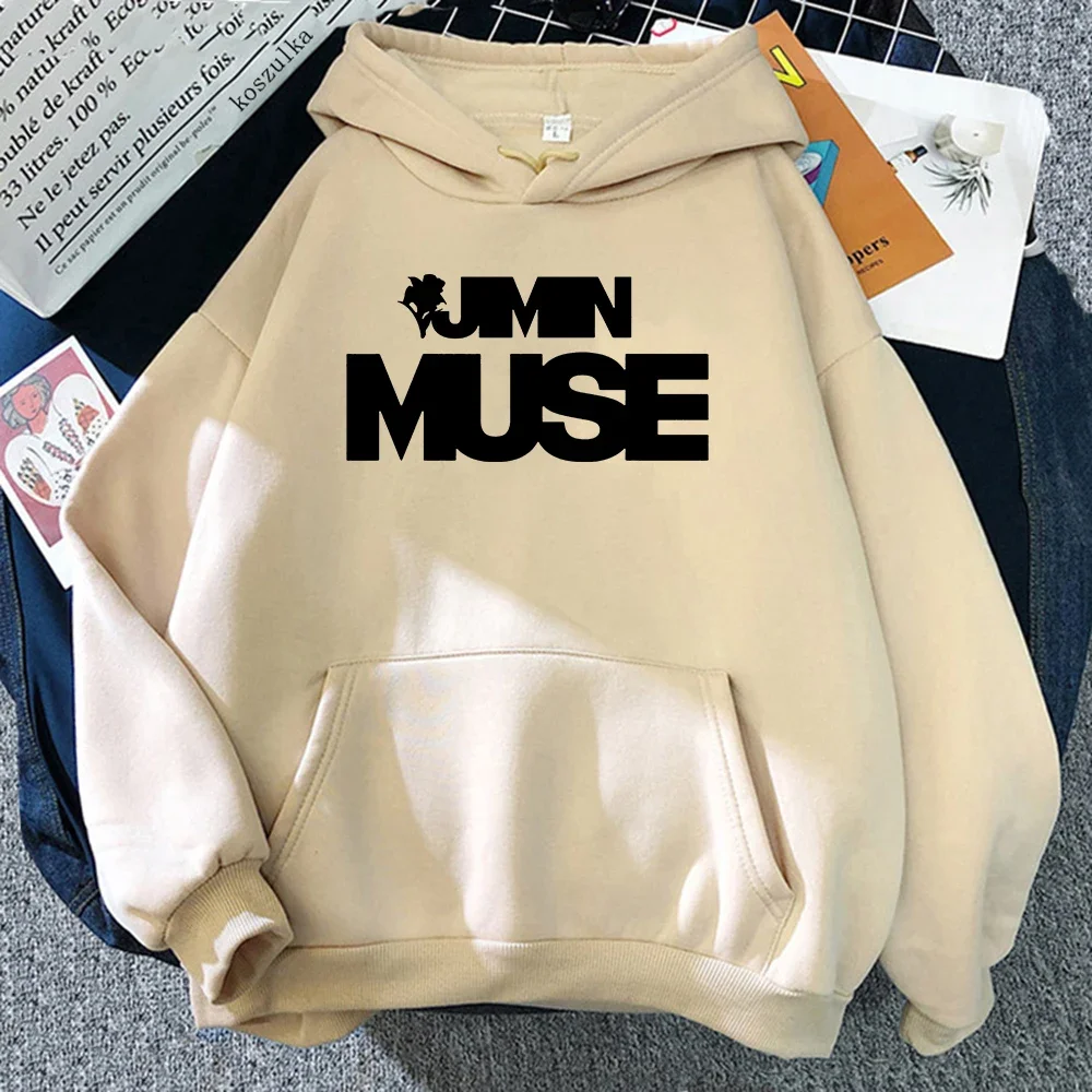 Jimin Bölcselkedik kapucnis Csináltatás Nők harajuku Esztétikai streetwear Alkalmi hoodies Uniszex Ősz évjárat pulóverek sweatshirts