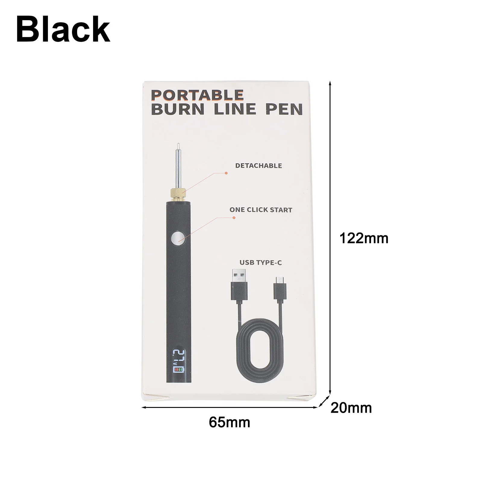 Adjustable Temperature Tool 3-speed Soldering Iron Black Adjustable Voltage Soldering DIY Project Tool Fast Heating