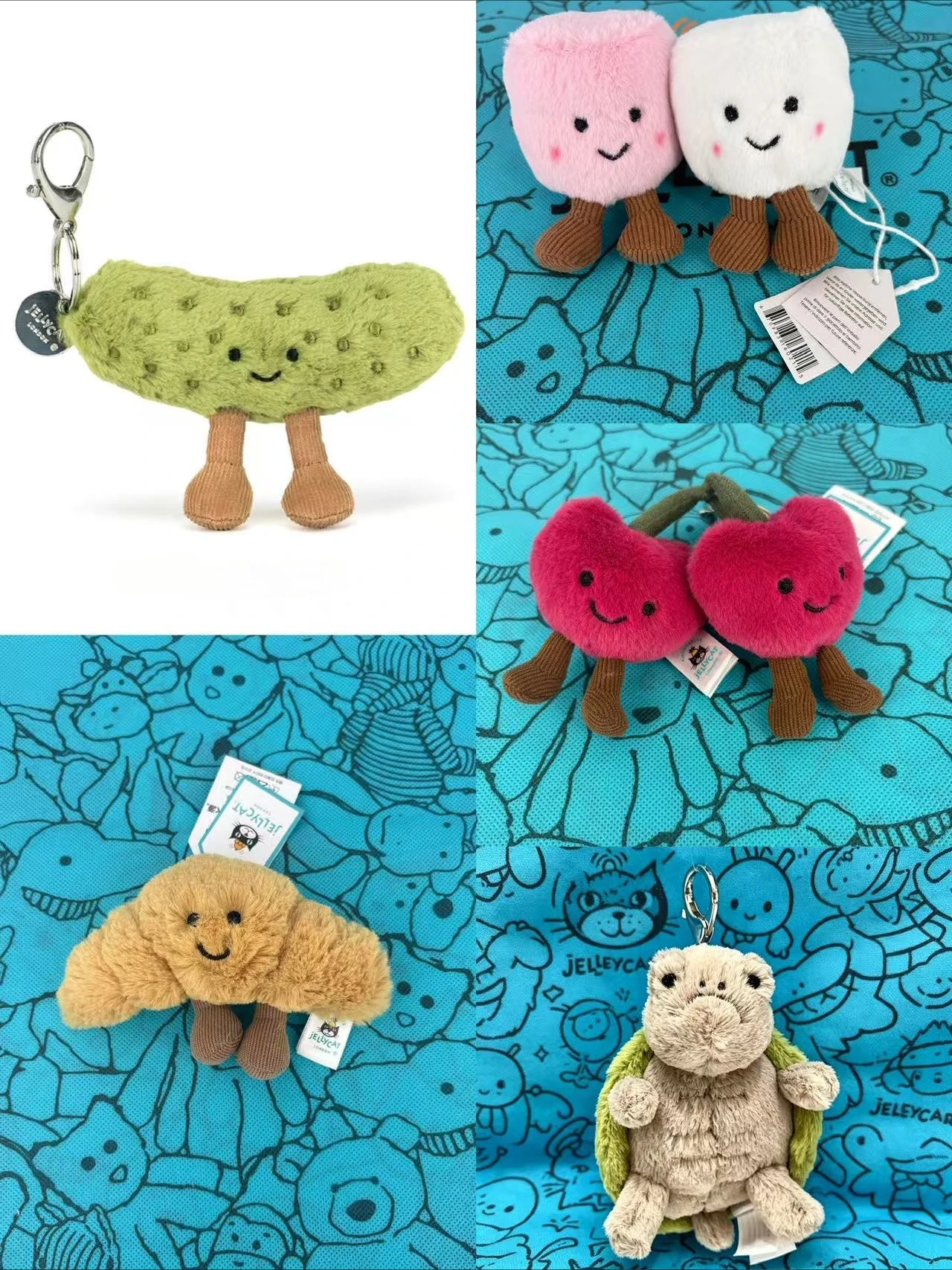 J,C Hot Bag Mignon porte-clés en peluche pour sac, breloque pour sac de fille, jouet en peluche Kawaii, idéal comme cadeau d'anniversaire, Nouveauté limitée