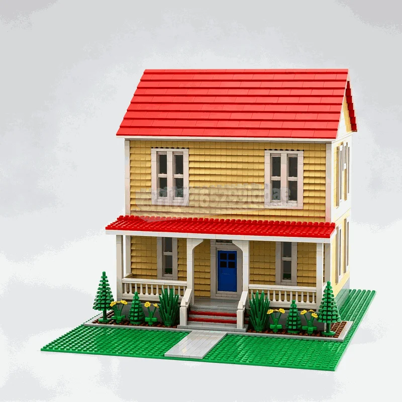 3920PCS MOC Simple Farm House Modular Building Blocks Cozy Cottage Architecture DIY Assembly Creative Home Decoration Toy Gift