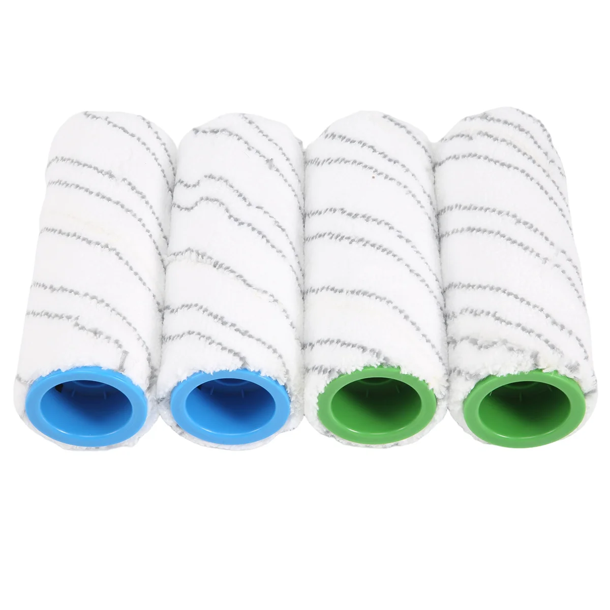 4 Pieces Set of Rollers for Karcher FC5 FC7 FC3 FC3D Electric Floor Cleaner Replacement Rollers 2.055-007.0 Gray