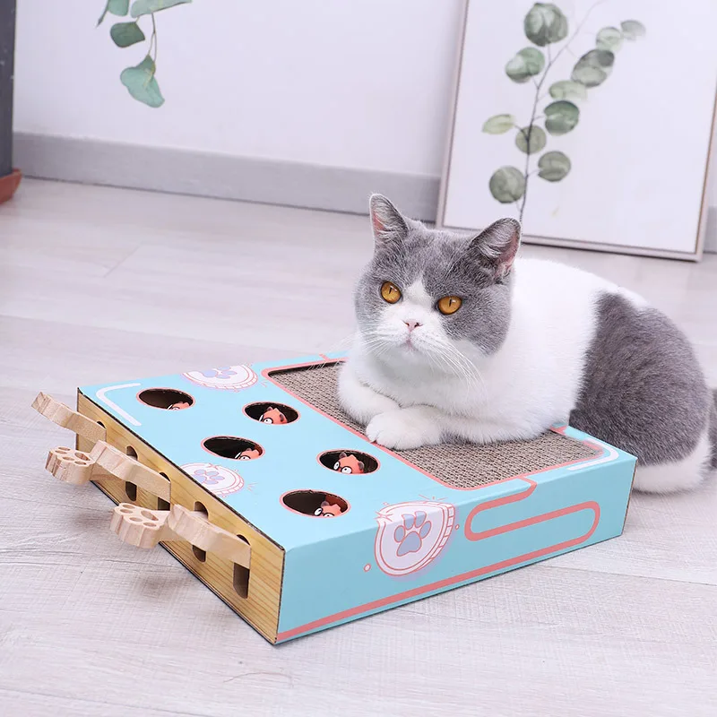 Cat Playing Toy Hamster Machine Kitten Games Teasing Interactive Toys Hunting Scratching Bite Accessories Pet Cat Supplies