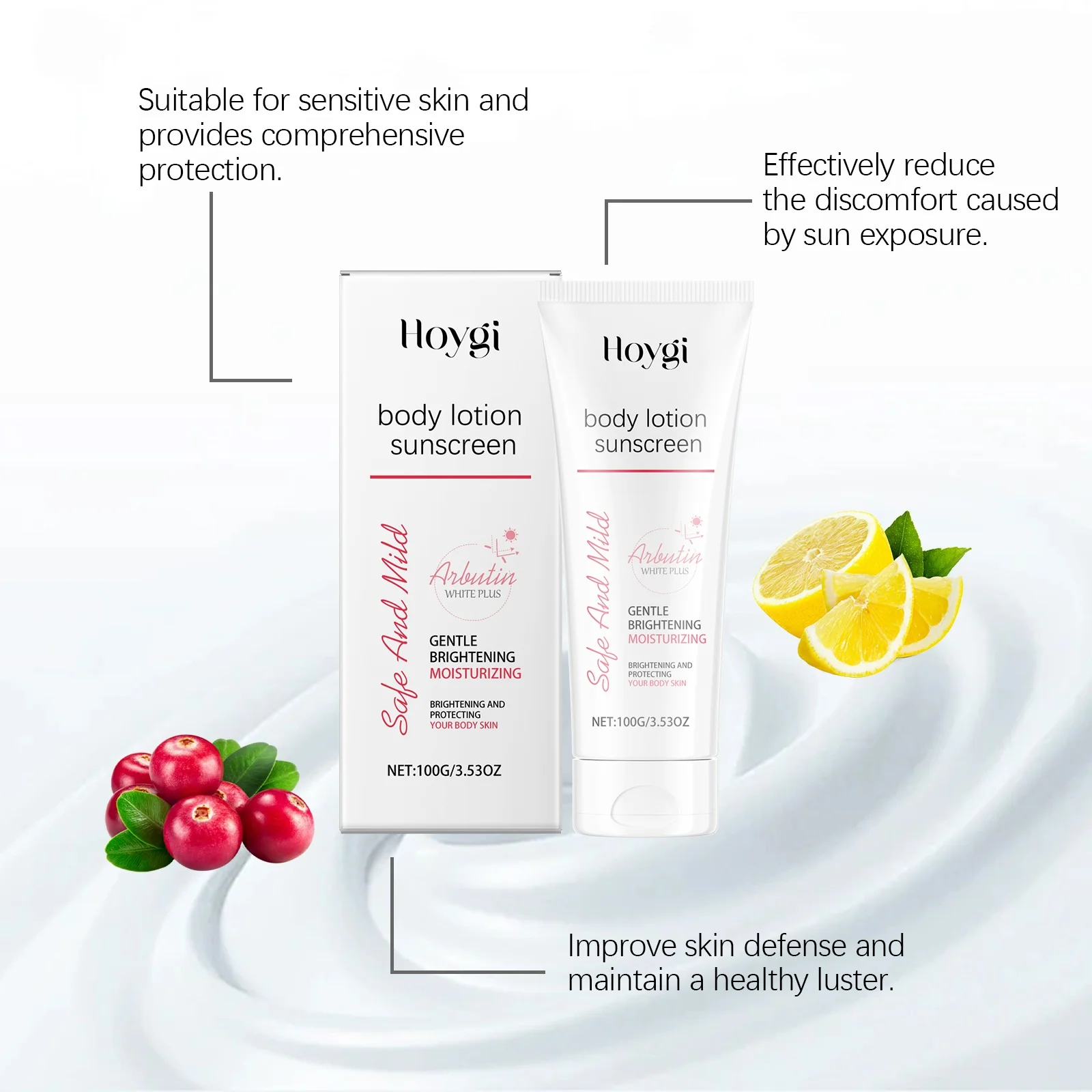 Crème de protection éclaircissante à arbutine, rafraîchissante, hydratante, Non grasse, pour le visage et l'ensemble du corps, lait de protection d'isolation approprié