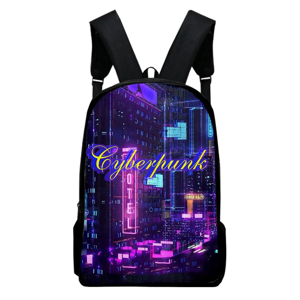 Cartoon Novelty Cool Cyberpunk Notebook Backpacks pupil School Bags 3D Print Oxford Waterproof Boys/Girls Laptop Backpacks