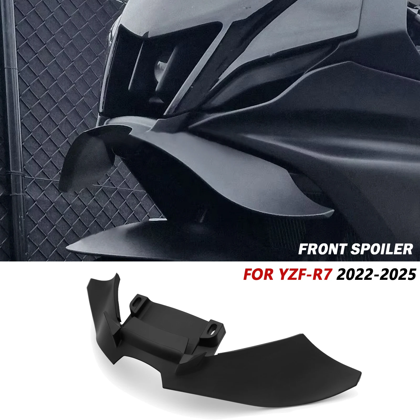 

For Yamaha YZF-R7 YZF R7 2025 2024 2023 2022 Wind Wing Cover Aerodynamics Fairing Winglets Motorcycle Front Lip Spoiler YZFR7