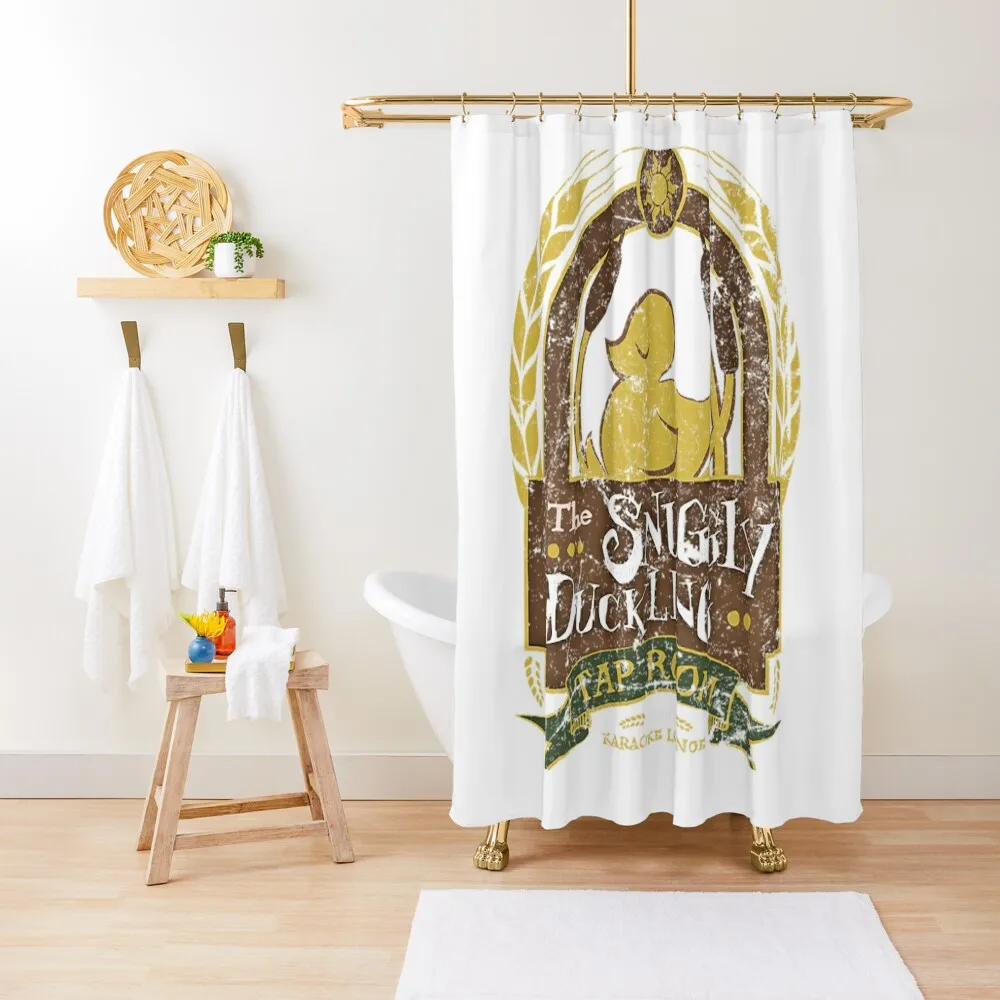 Tangled T-ShirtThe Snuggly Duckling Shower Curtain Elegant Bathroom Bathtub Shower Waterproof Luxury Bathroom Curtain