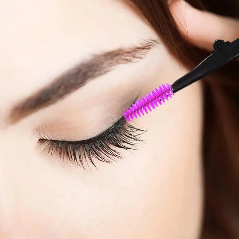 Wimperkam Wenkbrauwborstel Opvouwbaar Dual-Head Ontwerp Voor Precisie Oogmake-Up Herbruikbare Mascara Applicator Make-Up Tool Make-Up