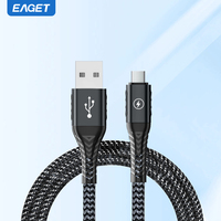 Eaget USB Type C Cable For Huawei Honor Xiaomi Samsung Super Charge QC 3.0 5A Fast Charging USB C Charger Data Cable Wire Cord