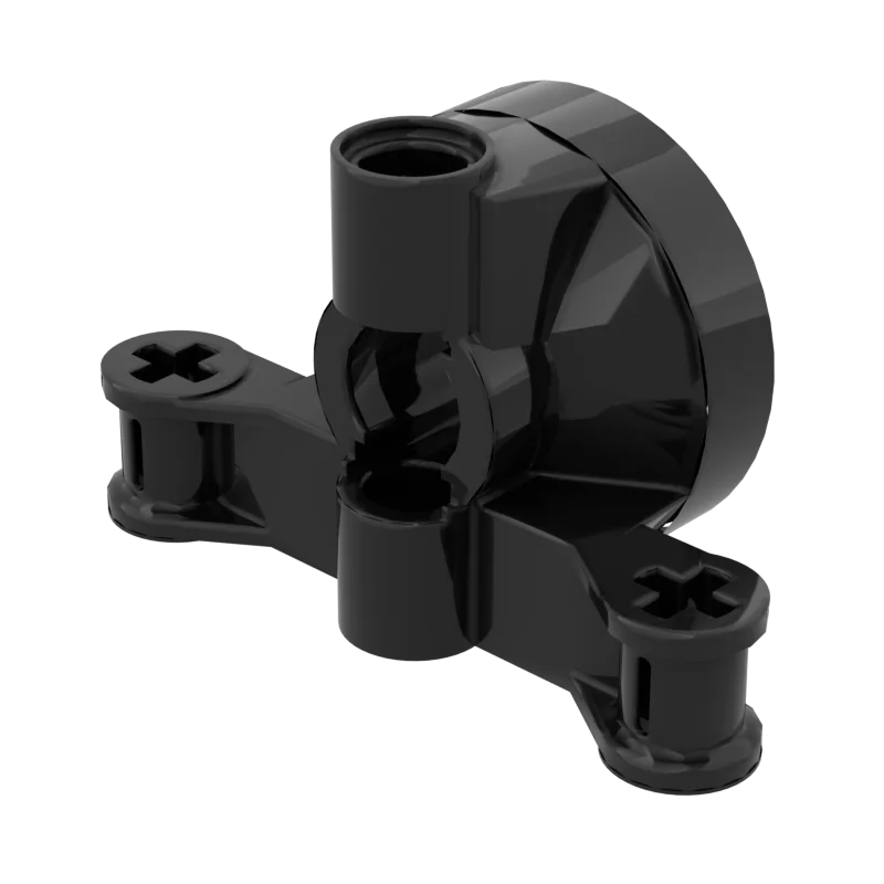 

Конструктор 23801, держатель ступицы рулевого колеса с 2 отверстиями для штырьков и 2 дужками с отверстиями для оси, модульный GBC высокотехнологичный набор MOC