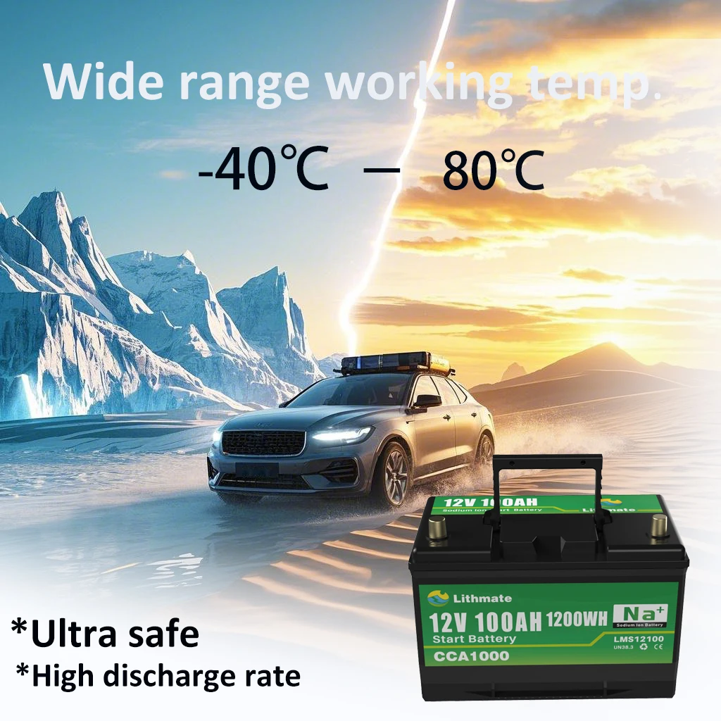 

Low temperature performance car start battery 12V 60Ah 80Ah 100Ah car sodium ion battery