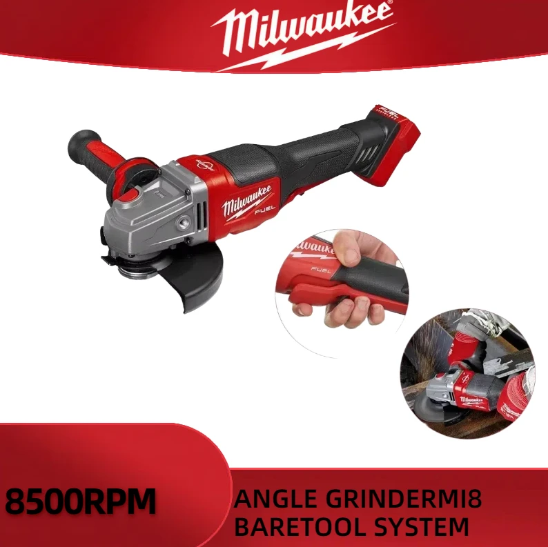 125 مللي متر ميلووكي فرش زاوية طاحونة تلميع آلة قطع لا قفل مجداف التبديل أدوات كهربائية لاسلكية #2