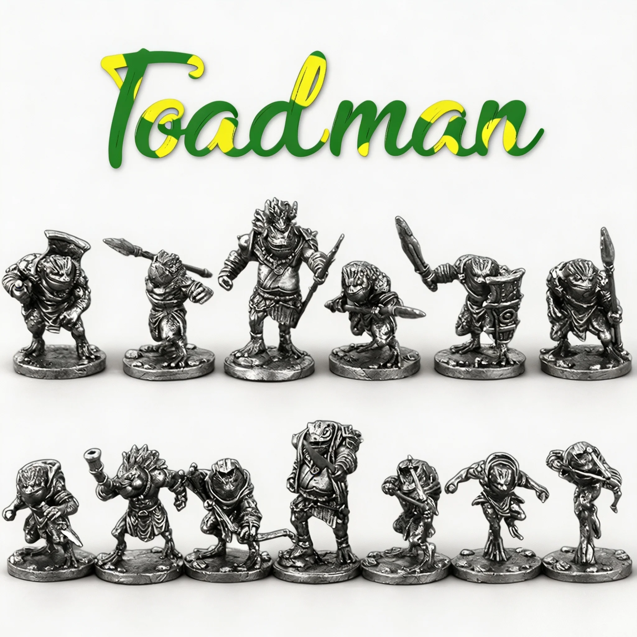 Board Game Vintage - Figura de Soldado Toadman de Metal