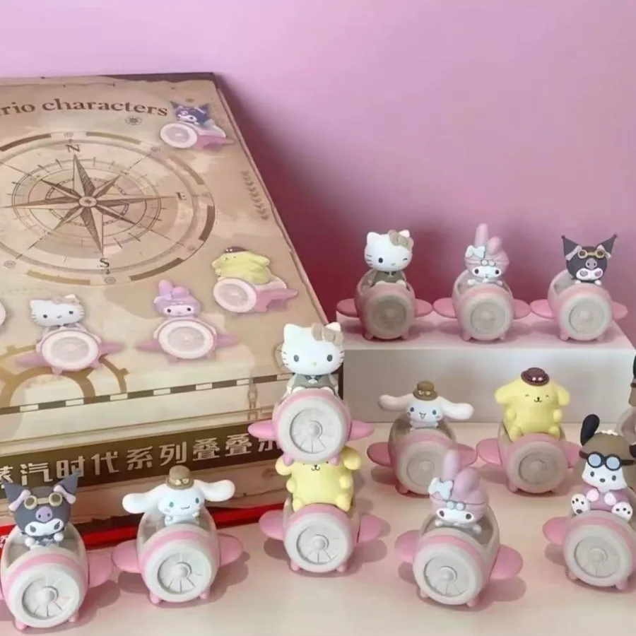 Echte Sanrio Karakter De Steam Age Serie Kawaii Hello Kitty My Melody Cinnamoroll Kuromi Blind Bag Verjaardagscadeau Trendy Speelgoed