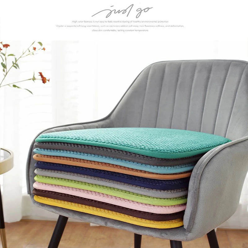 Thickened U-shaped Chair Mat Horseshoe Shape Bench Cover Thick Non-slip Seat Mat For Autumn and Winter