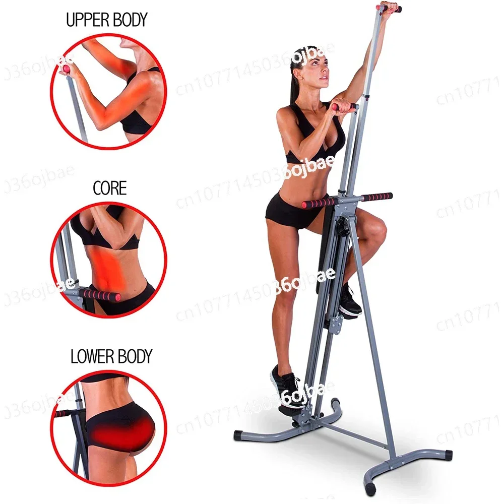 Universal Home Stepper for Fitness and Endurance Climbing, Vertical Climbers Combine Resistance Training with LCD Displays