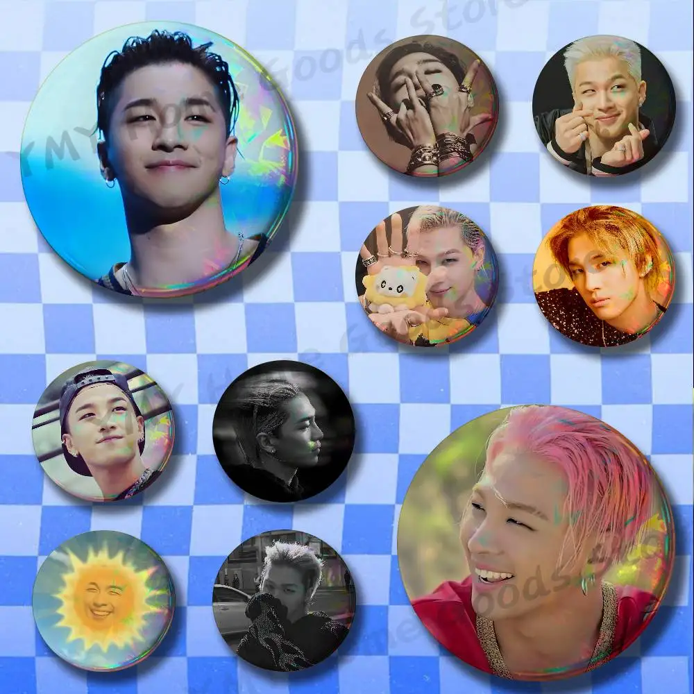 Kpop Singer TAEYANG Enamel Pins Badge Round Brooch for Backpack Decor Accessories 25/32/44/58/75mm