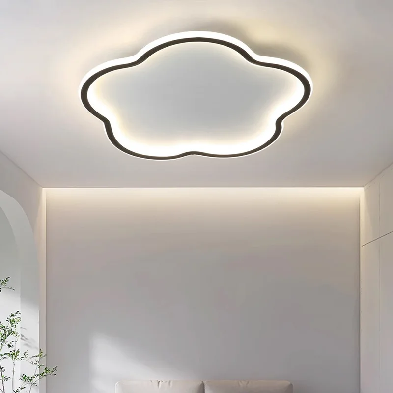 Modern Simple Cloud Acrylic Petal Ceiling Lamp Nordic Bedroom Living Room Decoration Children Ceiling Light Dimmable LED Luster