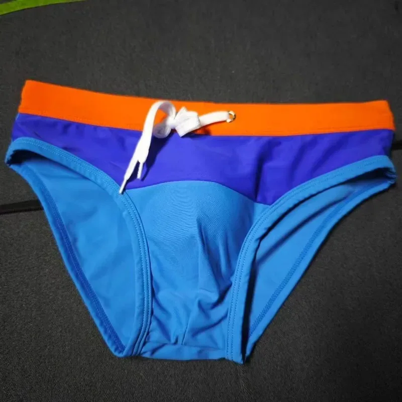 2026Men's Swim Trunks European and American Fashion Swim Shorts Low-Rise Sports Cup Professional Swimsuit 10046zb