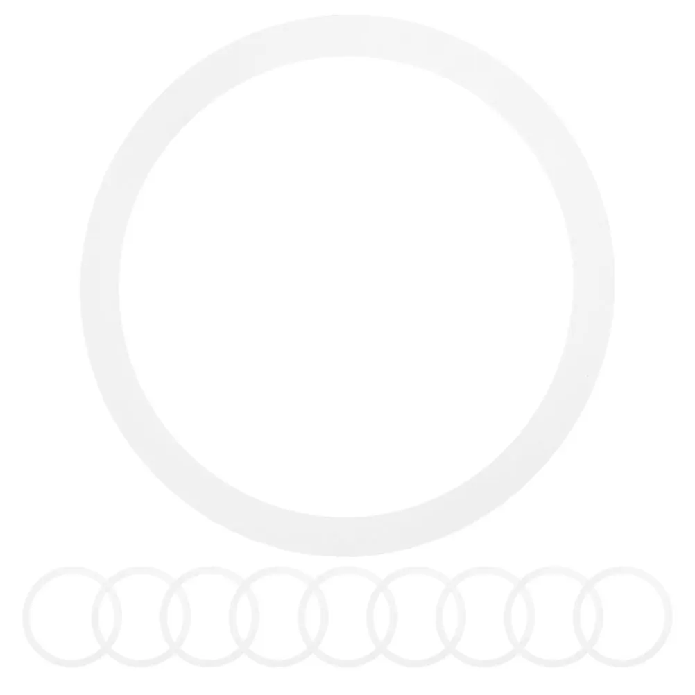 

10Pcs Silicone O Gasket Durable Flexible for Compressor Valve Pipe Repair Plumbing Mason Jar Automotive Seal