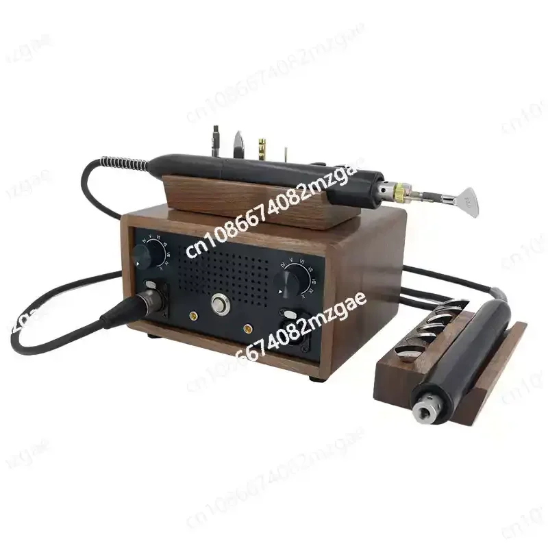 AC 100-240V Electric Creasing Edging Machine Leather Heating Handle Creaser Edger Crimper Tool Leather Craft Tools With 5 Tips