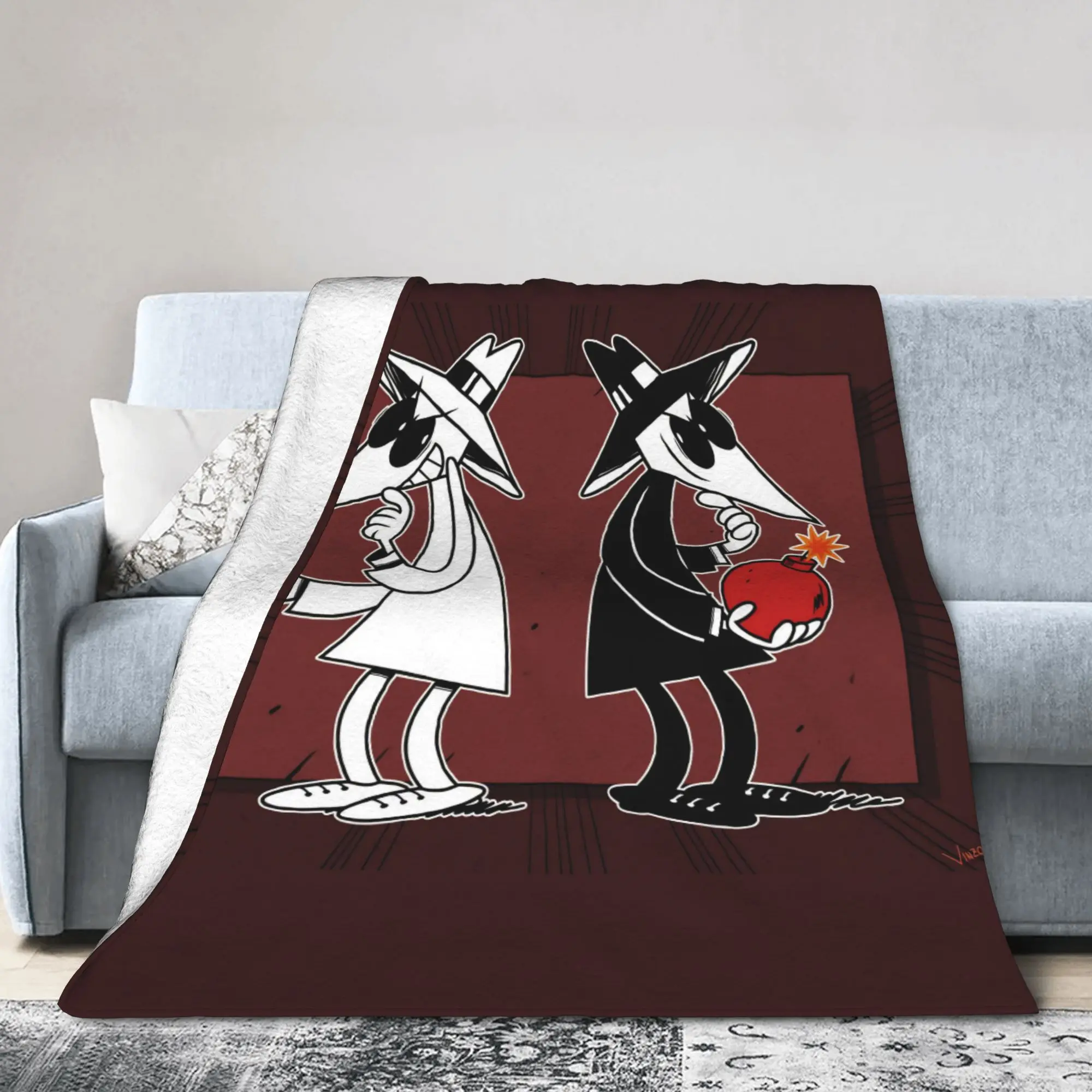 Spys Manga Blanket Fleece Summer Air Conditioning  Breathable Lightweight Throw Blankets for Bedding Bedroom Bedspread