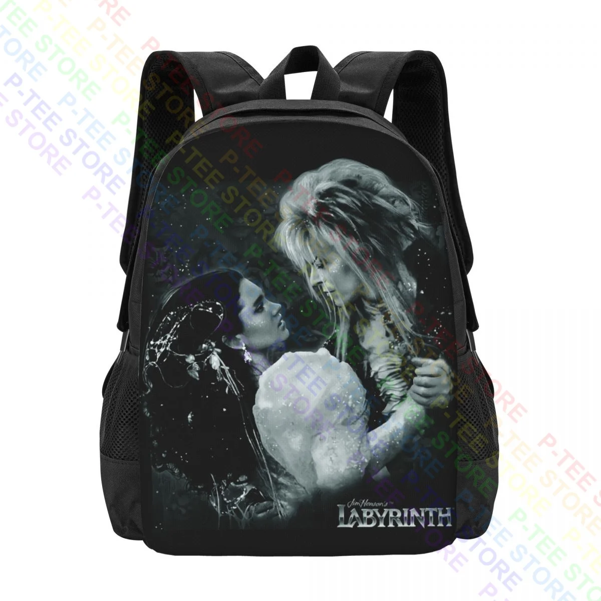 Labyrinth The Goblin King Jareth And Sarah Close EmbraceBackpack Large Capacity Vintage Sports Style