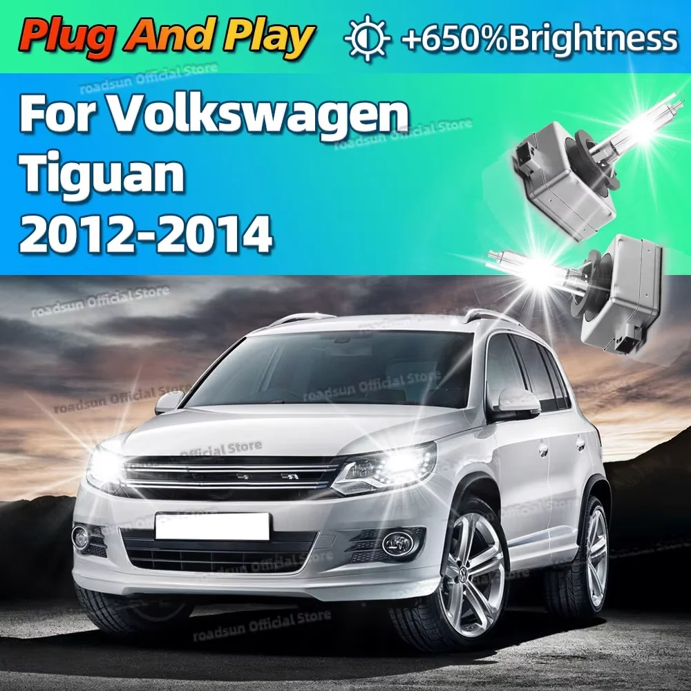 

2Pcs Xenon HID Bulbs D3S 35W 6000K White Lamp High Brightness Car Headlight For Volkswagen Tiguan 2012 2013 2014