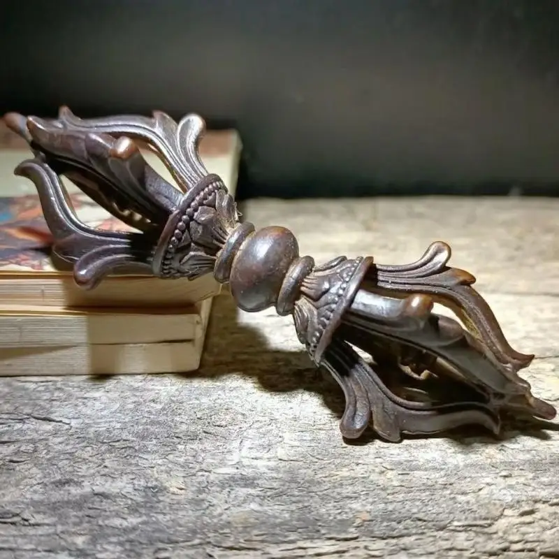 

Tibetan Ornament Esoteric Ritual Instrument Five-Pronged Vajra Premium Ritual Artifact Display