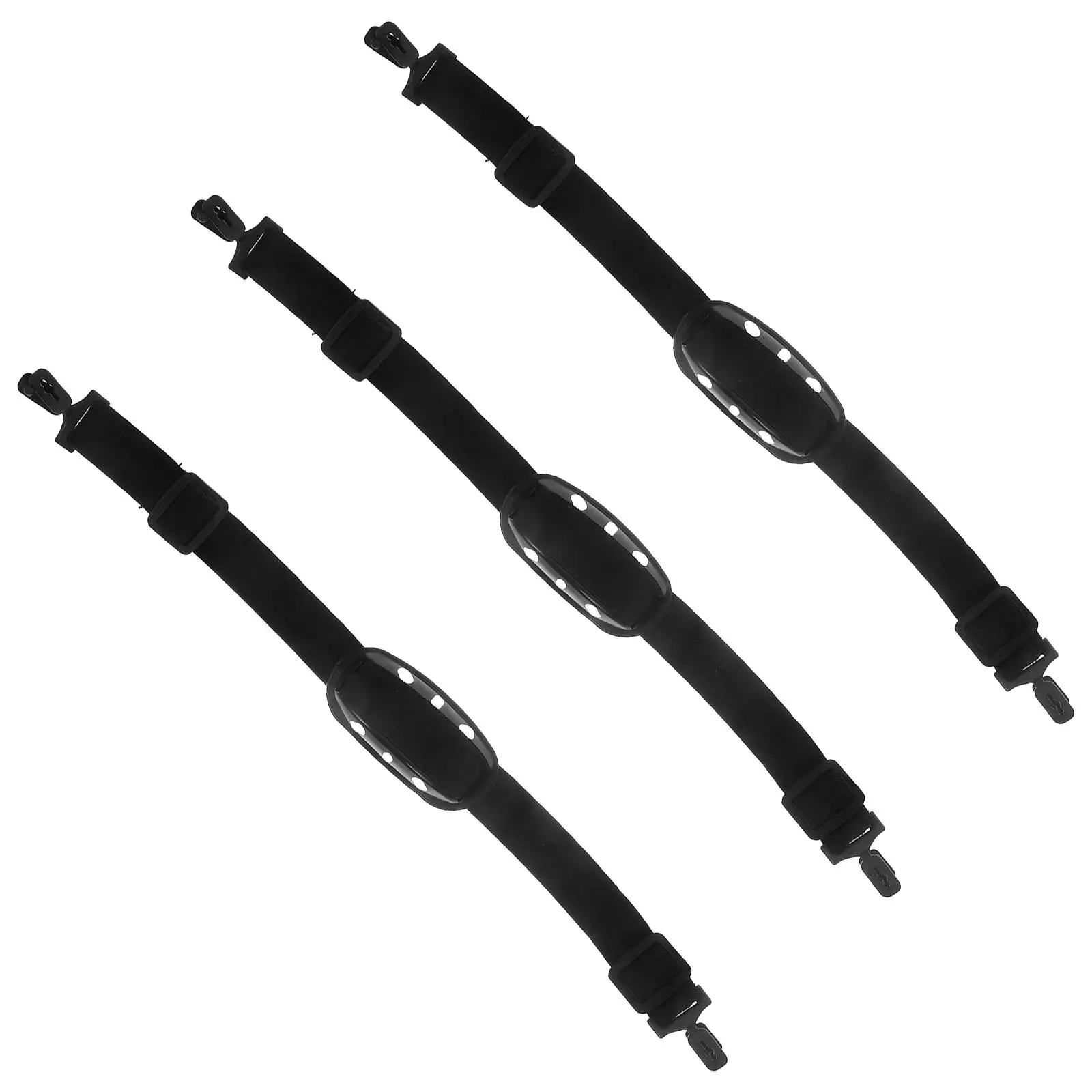 

3 Pcs Protection Chin Strap Hard Hat Clip for Travel Rubber Construction