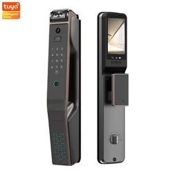 Tuya Wifi Palm Vein Lock Smart Face Recognize Fingerprint Keypad Door Lock Intelligent Home Digital Electronic Security Mortise