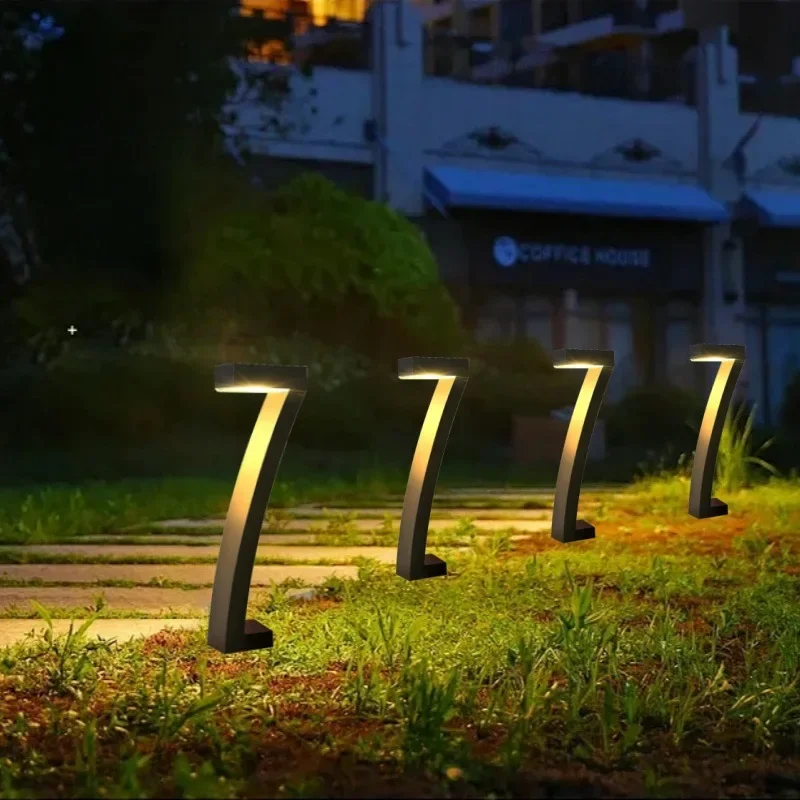 

2025 NEW 2/4/6PCS Solar Energy Garden Floor Lamps, Seven-shaped Lawn Garden, LED Park Atmosphere, Outdoor Landscape Night Light