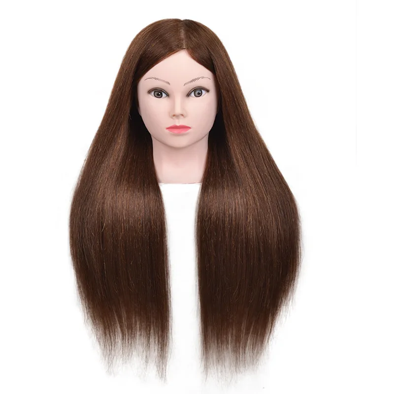 

Wig Head Model Straight Hair Practice Braided Hair Make-up Doll Head Simulation Hair Dummy Head Model Hairdressi