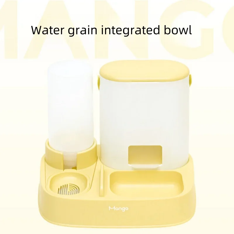 ชามอาหารสัตว์เลี้ยงมะม่วงเครื่องจ่ายอาหารอัตโนมัติและเครื่องจ่ายน้ำเครื่องจ่ายอาหารแมว MF-926ชามสำหรับแมวและสุนัข