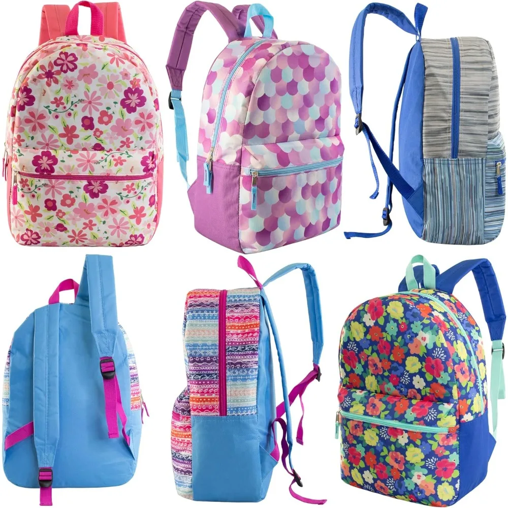 Mochilas escolares para niños de 17": mochilas a granel para estudiantes de primaria, mediana y secundaria